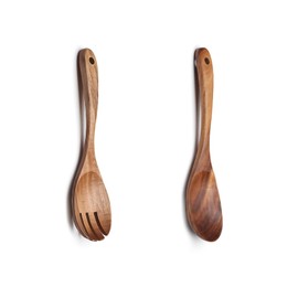 Fleymu Salad Servers Wood, 2 Pieces Salad Servers Olive Wood, Salad Spoon Fork Wood, Kitchen Utensil Set Wood, Wooden Olive Wood Kitchen Utensils for Salad, Pasta, Fruit