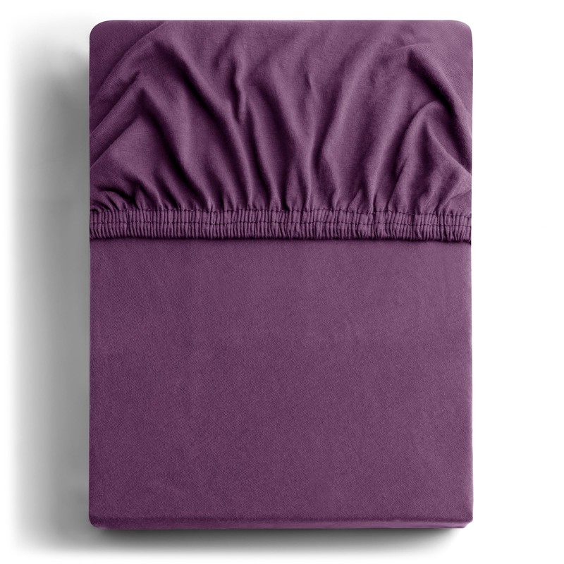 DecoKing Fitted Sheet Super King Cotton Jersey Boxspring, Amber Collection,