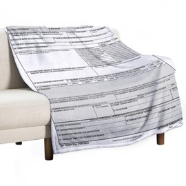 DD Form 214 Throw Blanket Veterans-Blanket for Men Dad Women Cozy Soft Fleece Blankets Couch Sofa Bedroom Living Room Decor Camping Travel Picnic Supplies 50x60 in