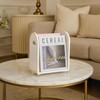 Khen Acrylic Magazine Holder with Gold Trim - 12.40" x