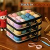 Shinylin 10 Pack Clear Yarn Storage Bags Bulk, 12 x