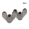 MroMax - 2 tuercas de mariposa M16 de acero inoxidable