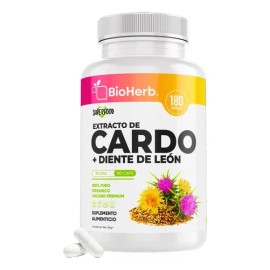 Suplemento Cápsula Bioherb Herbal Cardo Mariano Diente León 90g