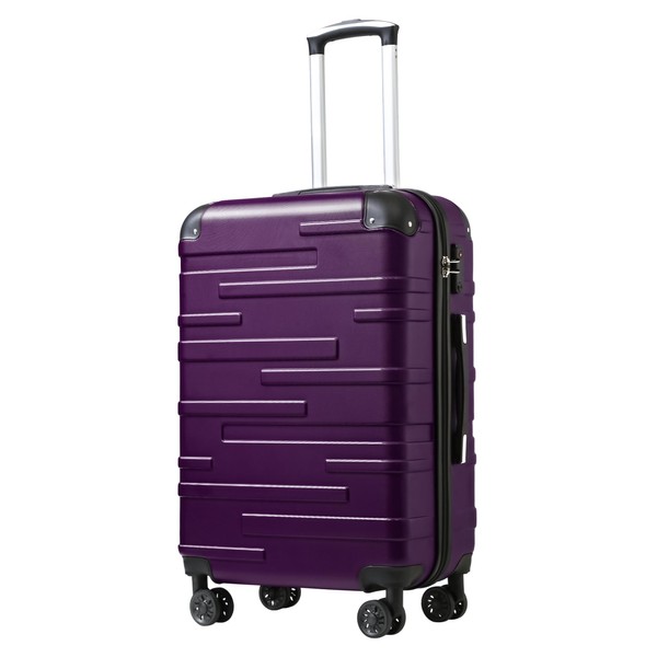 Coolife Luggage Suitcase Carry-on Hardside Travel Luggage TSA Lock Spinner
