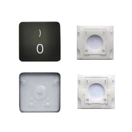 Replacement Number 0 Key Cap and Hinges are Applicable for MacBook Pro/Air Model A2141 A2251 A2289 A2179 A2337 A2338 A2442 A2485 A2779 A2780 A2941 A2918 A2992 A2681 A2941 2019-2023 Year