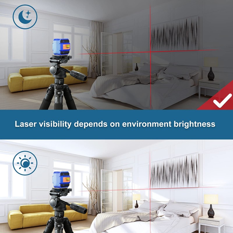 Laser Level 33-50 Feet Self-Leveling Line Lasers with Horizontal &