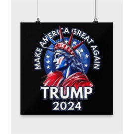 Pro Trump 2024 Tumbler Insulated 20oz MAGA Quote Political Republicans Politics Statue of Liberty Election Supporter Voter