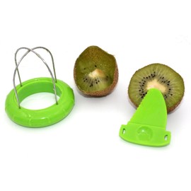 ZRAMOÃ'Â TH502 Green Kiwi Fruit Cut Digging Core Twister Slicer Kitchen Peeler Tool Cutter Device for Fruit Salad by Zramo