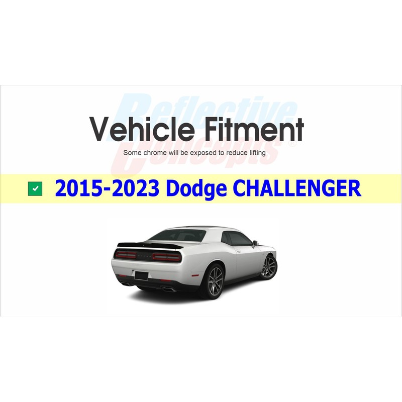 Rear Dodge Emblem Overlay Decal - Fits 2015-2023 Challenger -