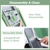 QYKIC Upgrade Safe Mandoline Slicer for Kitchen, Chopper Vegetable Cutter,