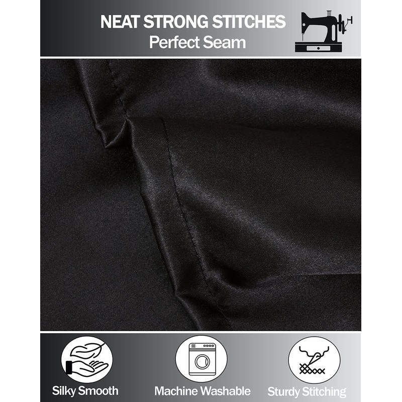 Satin Pillow Cases 2 Pack, GVTECH Pillowcase for Hair and