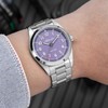 ADDIESDIVE Slim Watch Purple Dial Synthetic Sapphire Super Lume 100