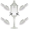Amehla Absinthe Fountain and Spoon Set - Glass Pearl Bubble