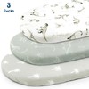 Ultra Soft Stretchy Jersey Knit Fitted Bassinet Sheets 3 Pack,