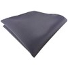 TigerTie Pocket Square in Anthracite Grey Dark Grey Plain Polyester