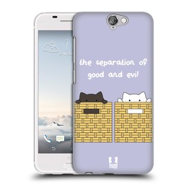 Head Case Designs Ceiling Cat Vs Basement Cat Back Case Cover for HTC Mobile Phones 1