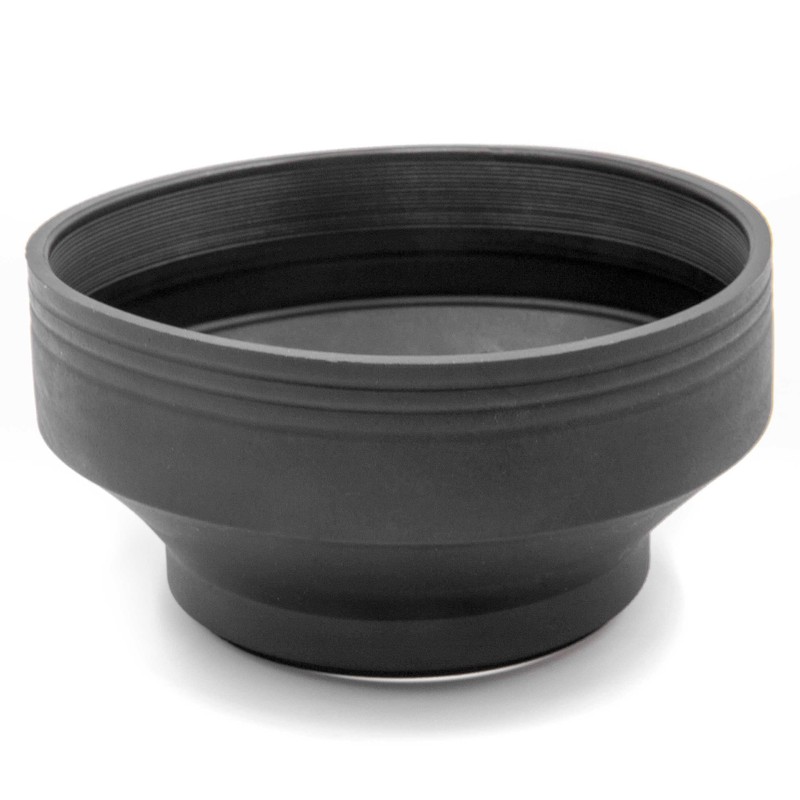 vhbw Lens Hood compatible with Olympus 75-300 mm 4.8-6.7 ED
