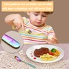 Berglander Rainbow Children's Cutlery 4-Piece Colourful Titanium Coating Children's Tableware