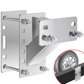 KNUOPYT Spare Tire Carrier, Stainless Steel Spare Tire Mount for Boat Trailer, Fits Most 4 & 5 Lugs Wheels, Hold 4″, 4.5″, 4.75″and 5″Bolt Patterns