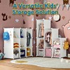 deijiner Portable Baby Wardrobe Closet Lightweight Kids Storage Organizer with