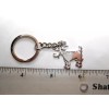 Stainless Steel Silver Plated Goat Keychain