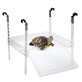 LYL LEYOULAND Hanging Turtle Basking Platform for Aquatic Turtles 40 Breeder 75 Gallon, Aquatic Reptile Ramp Dock, Turtle Terrace, Turtle Tank Accessories