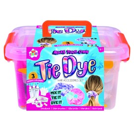 Kids Create - Kids Crafts - Art & Craft Supplies - Kids Activity Packs - Craft Box for Kids - Make Your Own for Kids - Tie Die Hair Accessories Set - Paints, Gloves and Hair Accessories Included
