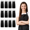 Lenenz Adjustable Bib Apron - Pack of 12 Unisex Aprons