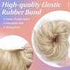S-noilite Messy Hair Bun Extension Elastic Rubber Band Tousled Scrunchie