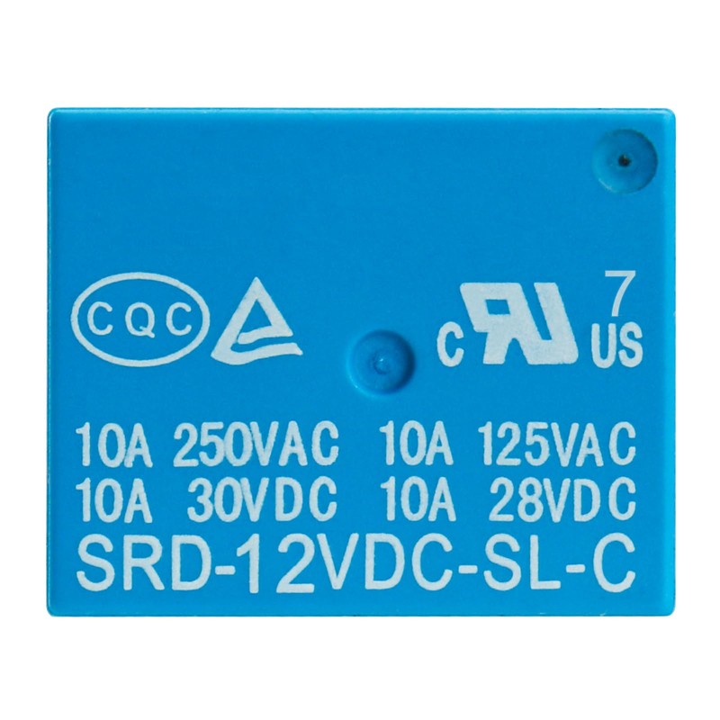 Weasch 2Pcs PCB Power Relay SRD-12VDC-SL-C, DC 12V Coil, 10A