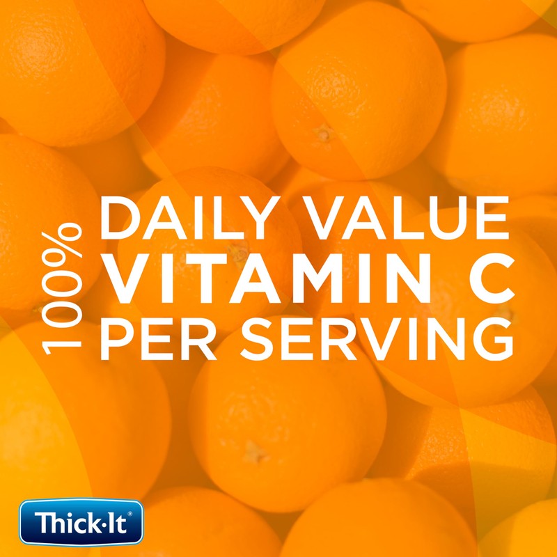 Thick-It Clear Advantage Moderately Thick Orange Juice, Honey Consistency, Ready-to-Drink,