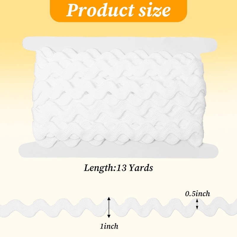 Rick Rack Trim for Sewing, RIC Rac Trim, 1/2—1 Inch