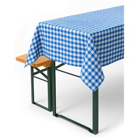 texpot Country House Tablecloth 110 x 140 cm Blue / White Checked 100% Cotton