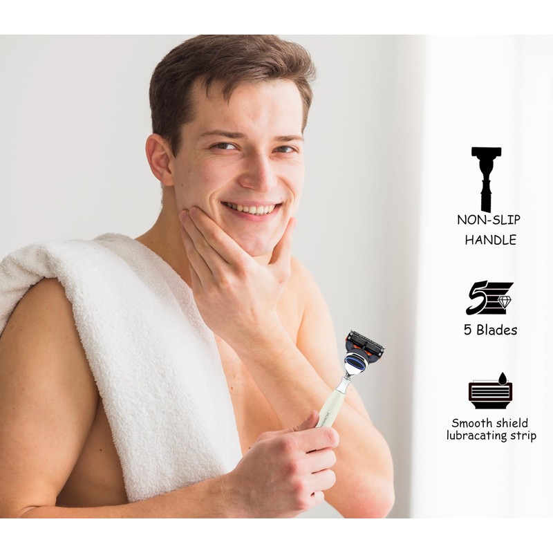 LUXURY 5 EDGE CARTRIDGE HEAD SHAVING RAZOR || Luxury Shaving