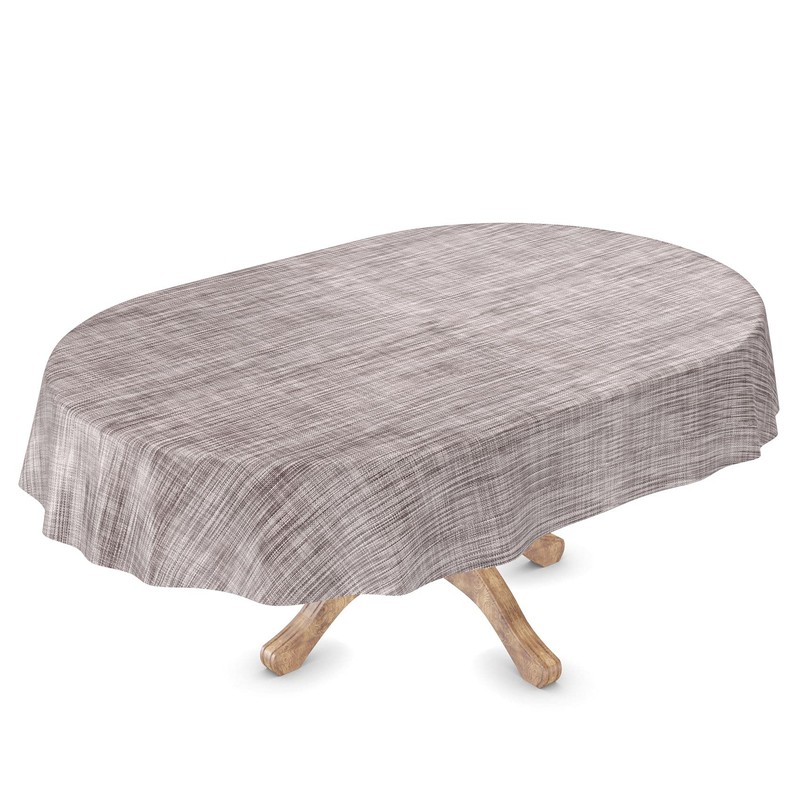 Tablecloth Washable Oilcloth Tablecloth Oval 140 x 180 cm Cut