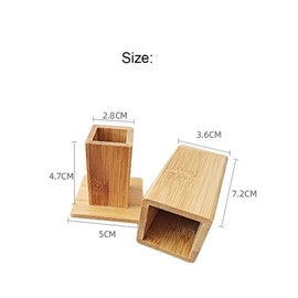 ETUYUNYII Sturdy Safe Toothpick Holder，Toothpick Holder Made from Natural Bamboo,Unique Home Design Decoration, Unusual Gift,Dispenser For Home Kitchen Restourant 1 Pack