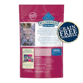 Blue Buffalo Wilderness Grain Free Soft-Moist Chicken & Salmon Cat Treats, 2-oz. Bag