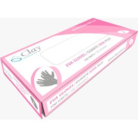 CLAY Eva Silk Gloves, Disposable & Versatile Protective Gear Ideal for Industrial, Food Handling Uses & More - 100 units, L