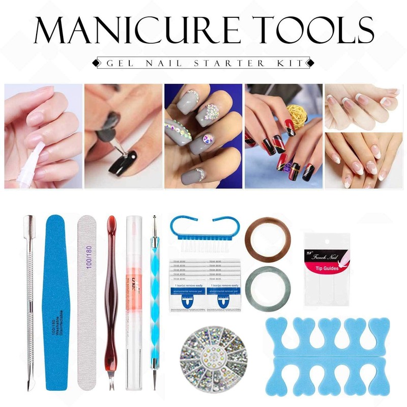 Gel Nail Polish Starter Kit - 6 Colors Gel Polish