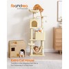 Feandrea Cat Tree, 61-Inch Cat Tower for Indoor Cats, Plush