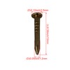 10 mm Round Head Brass Copper Furniture Miniature Nails Pack