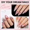 Nail Tips with Glue Kit Medium Almond Nail Tips 120pcs