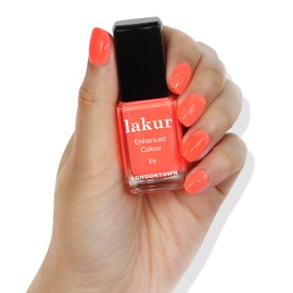 LONDONTOWN LONDONTOWN LAKUR Nail Polish, Nail Lacquer, Flashback, Sunset Orange, 1 ct.