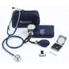 Kit Baumanómetro Aneroide  Estetoscopio Dúplex De Lujo (Azul)                                                                                         