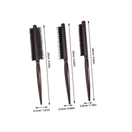 Outanaya 3pcs Hairdressing Tail Comb Bristle Brushes for Women for Sleek Bun Formal Styling Durable Design for Salon Everyday Use