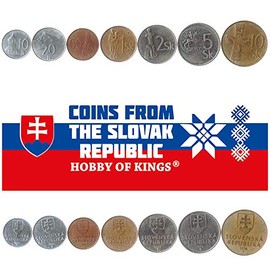 Set of 10 Collectible Coins from South and North America, Europe, Asia, Africa and the Middle East, Coin Sets from Around the World