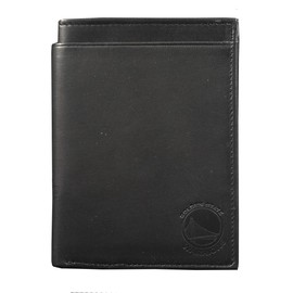 Rico Golden State Warriors Black Leather RFID Blocking Passport Holder Cover Travel Billfold Wallet for Men & Women