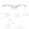 FONEX Titanium Glasses Frame,Rimless Frameless Optical Eyewear Eyeglasses for Men