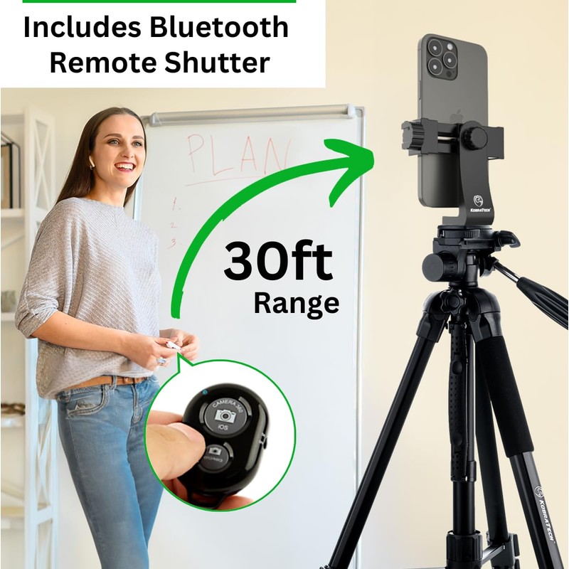KobraTech - Soporte de trípode para teléfono Celular UniMount 360,