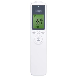 Oricom HFS1000 Non-Contact Infrared Thermometer - Premium, Digital Multipurpose Thermometer for Adults and Kids, Contactless Thermometer or Temporal Thermometer for All Ages (HFS-1000)